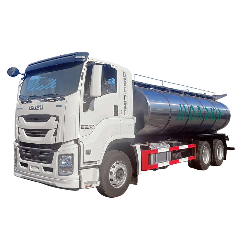 Brand New 1SUZU FVR 6X4 20000L Milk Tanker Truck 304 Stainless Steel Fresh Milk Beer and Juice Tanke