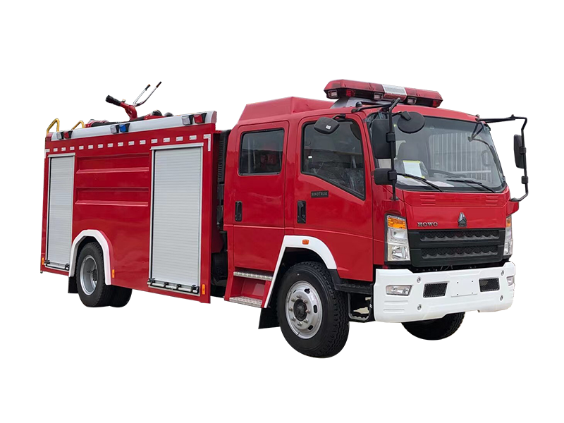 7m³ Double Cab Water Tank Fire Truck