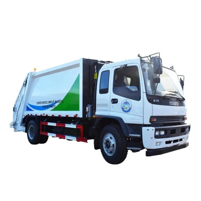 4X2 Isuzu Ftr 12cbm Urban Garbage Compactor Truck 12m3 Waste Compressed Truck 10 Ton Rubbish Truck