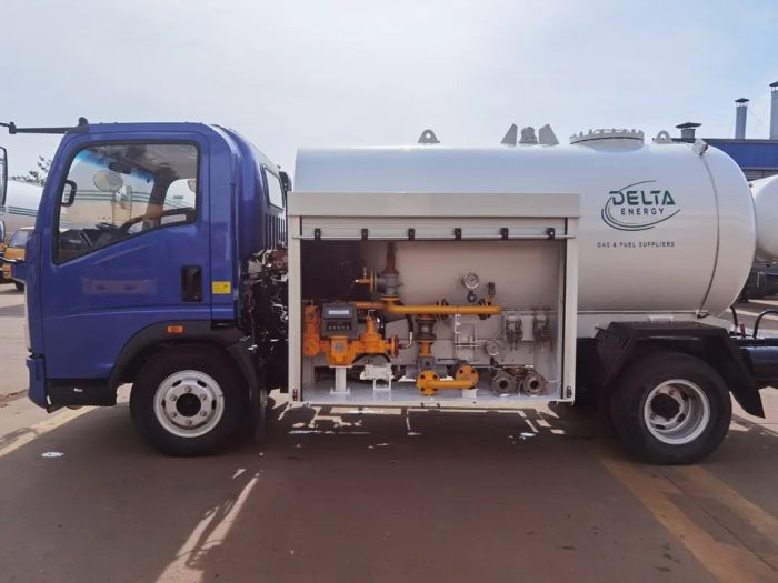 3 Metric Tons 3000L LPG Bobtail Truck HOWO - Image 3