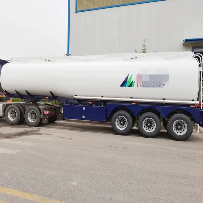 3 Axle 46cbm 46000liter Good Quality Carbon Steel Tank Trailer - Image 4