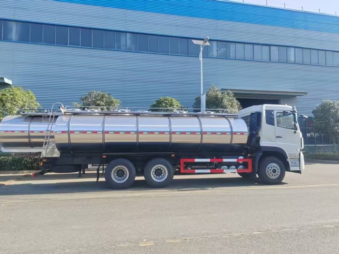 Dongfeng 15000liters Stainless Steel Fresh Milk Delivery Tanker Truck - Image 6