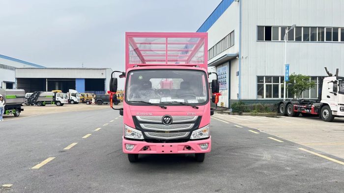 FOTON 4-5 Tons Winch Platform Roll Back Wheel Lift Flatbed Tow Truck Wrecker With Luxury Car Display Box - Image 3