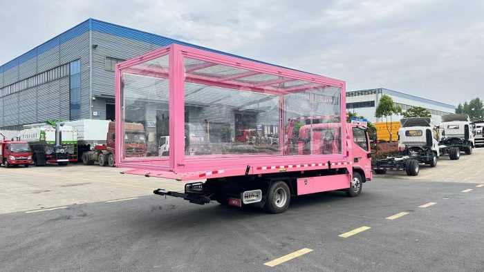 FOTON 4-5 Tons Winch Platform Roll Back Wheel Lift Flatbed Tow Truck Wrecker With Luxury Car Display Box - Image 8