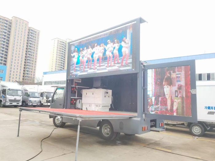 Isuzu Mini LED Advertising Truck with Mobile Stage - Image 2