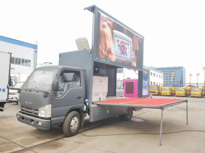 Isuzu Mini LED Advertising Truck with Mobile Stage - Image 3