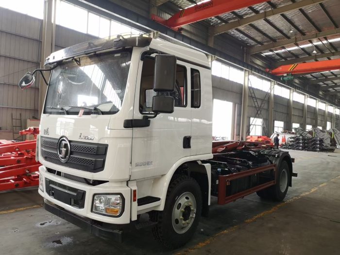 Hook arm Garbage truck